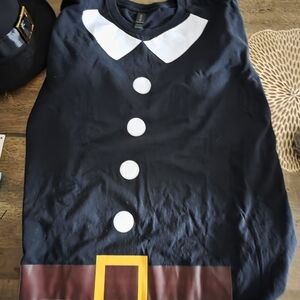 Classic Black and White Pilgrim Costume for 12ft Skeleton Or Adult.